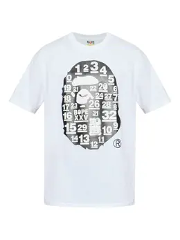 A BATHING APE®: Белая футболка 