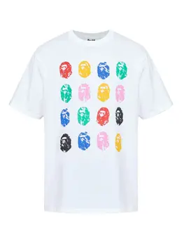 A BATHING APE®: Белая футболка 