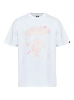 A BATHING APE®: Белая футболка 