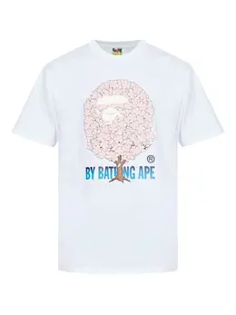A BATHING APE®: Белая футболка 