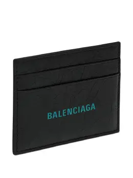 Balenciaga: Чёрный картхолдер 