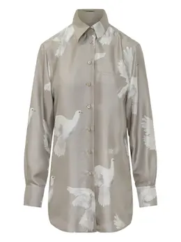 Stella McCartney: Рубашка с принтом 