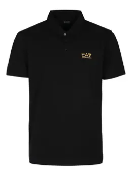 Ea7 Emporio Armani: Чёрное поло 