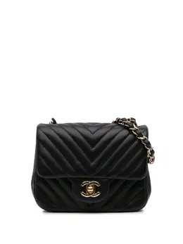 CHANEL Pre-Owned: Чёрная сумка через плечо 