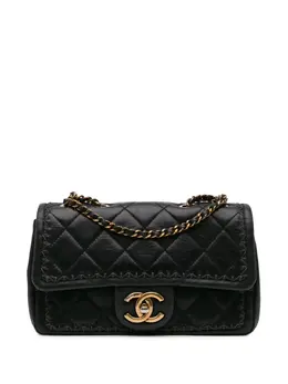 CHANEL Pre-Owned: Чёрная сумка через плечо 