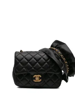 CHANEL Pre-Owned: Чёрная сумка через плечо 