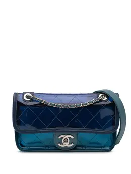 CHANEL Pre-Owned: Голубая сумка 