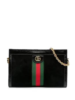 Gucci Pre-Owned: Чёрная сумка через плечо 