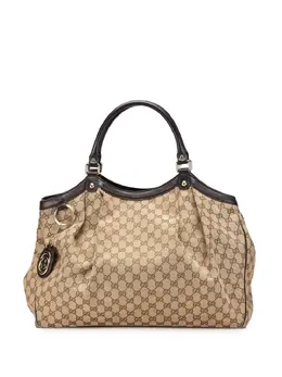 Gucci Pre-Owned: Коричневая сумка-шоппер 