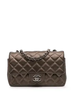 CHANEL Pre-Owned: Коричневая сумка через плечо 