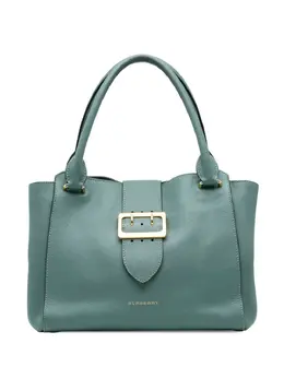 Burberry Pre-Owned: Голубая сумка-шоппер 
