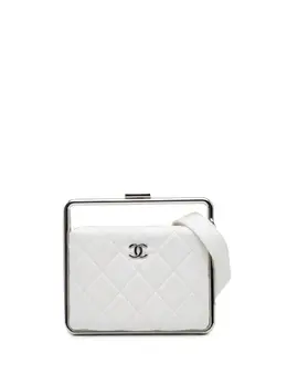 CHANEL Pre-Owned: Белый клатч 