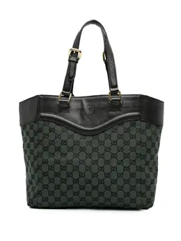 Gucci Pre-Owned: Зелёная сумка-шоппер 