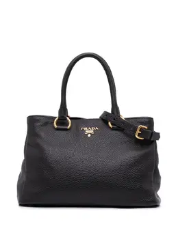 Prada Pre-Owned: Чёрная сумка-шоппер 