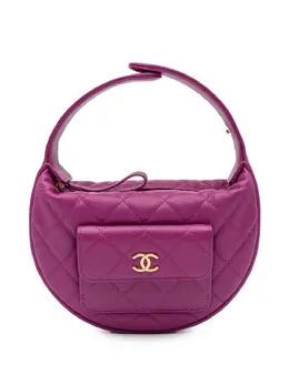 CHANEL Pre-Owned: Фиолетовая сумка 