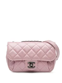 CHANEL Pre-Owned: Розовая сумка через плечо 