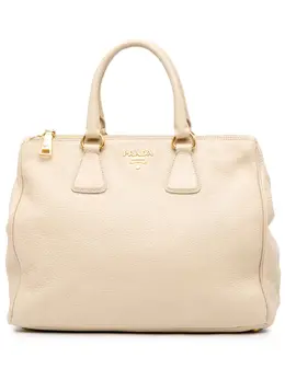 Prada Pre-Owned: Коричневая сумка-шоппер 