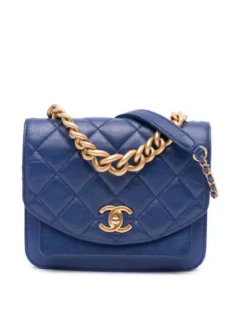 CHANEL Pre-Owned: Голубая сумка 