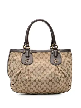 Gucci Pre-Owned: Коричневая сумка-шоппер 