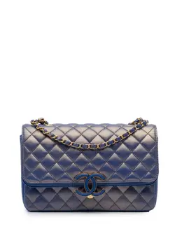 CHANEL Pre-Owned: Голубая сумка 