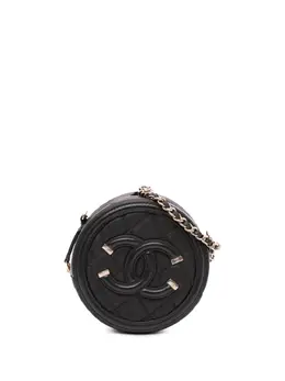 CHANEL Pre-Owned: Чёрная сумка через плечо 