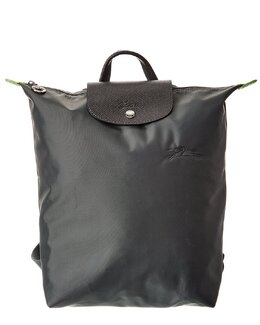 Longchamp: Серый рюкзак  Le Pliage