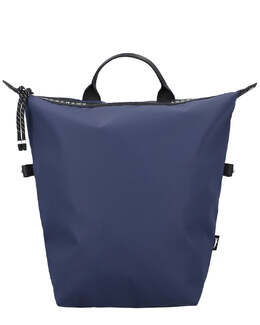 Longchamp: Синий рюкзак  Le Pliage