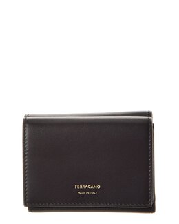 Salvatore Ferragamo: Чёрный кошелёк  Gancini
