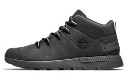 Timberland: Чёрные ботинки 