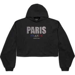 Balenciaga: Чёрная толстовка 