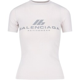 Balenciaga: Белая футболка 