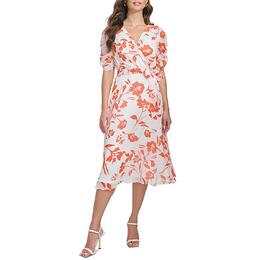 DKNY: Оранжевое платье 