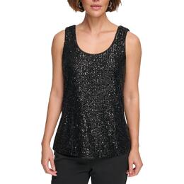 DKNY: Чёрная майка 