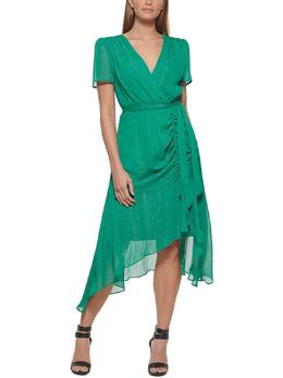 DKNY: Шифоновое платье 