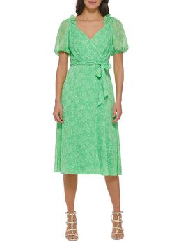 DKNY: Шифоновое платье 