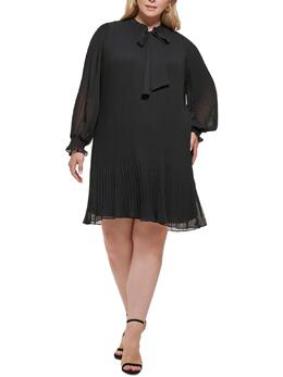 DKNY: Шифоновое платье 