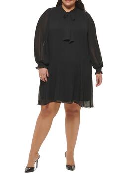 DKNY: Плиссированное платье 
