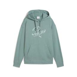 PUMA: Зелёная толстовка  Essentials