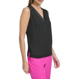 DKNY: Чёрная блуза 