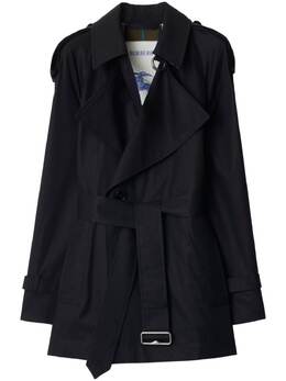 Burberry: Чёрное пальто 