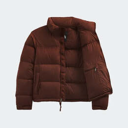 The North Face: Коричневая куртка  Nuptse
