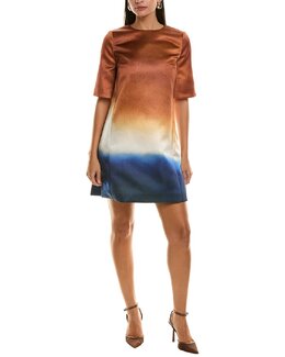 Oscar de la Renta: Коричневое платье 