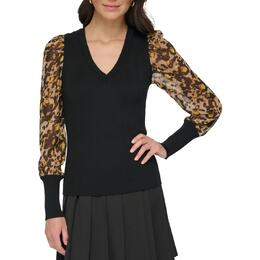DKNY: Шифоновый свитер 