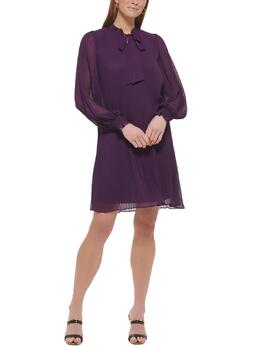 DKNY: Плиссированное платье 