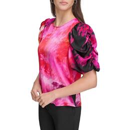 DKNY: Топ с принтом 