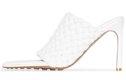 Bottega Veneta: Белые шлёпанцы 