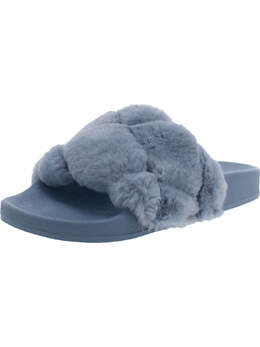 Steve Madden: Синие шлёпанцы 