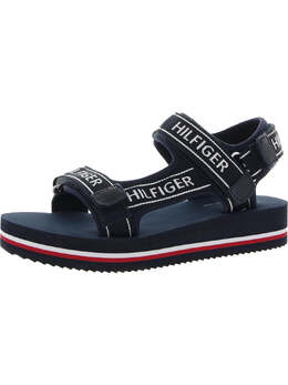 Tommy Hilfiger: Тёмные сандалии 