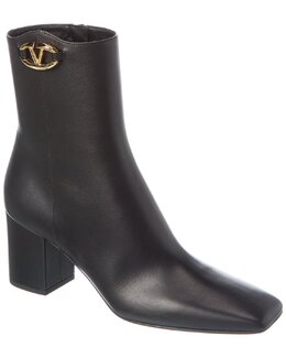 Valentino: Чёрные ботинки  VLogo