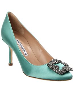 Manolo Blahnik: Зелёные туфли  Hangisi 90